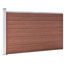 vidaXL barna WPC kerti kerítés 180 x 105 cm kerti dekoráció