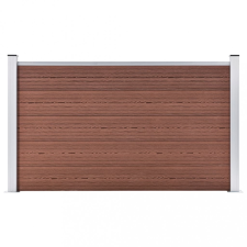 vidaXL Barna WPC kerti kerítés 180 x 105 cm kerti dekoráció