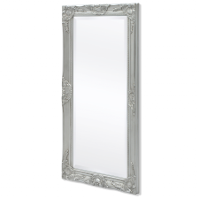 vidaXL Barokk stílusú fali tükör 100x50 cm ezüst bútor