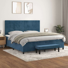 vidaXL Bársony Ágy Matraccal - 200x200 cm ágy és ágykellék