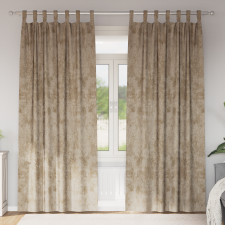vidaXL bársony függöny 2 db hurokkal Champagne 225x140 cm lakástextília