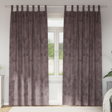 vidaXL Bársony Függönyök 2 db Gombfüllel Barna 225x140 cm lakástextília