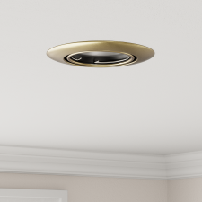 vidaXL Beépített Spotlámpák 24 db Kerek GU10 Sárgaréz Ø90 mm Acél világítás