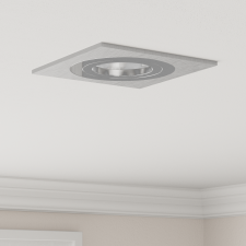 vidaXL Beépített spotlámpák 6 db Négyzet alakú GU10 Ezüst 91x91 mm világítás