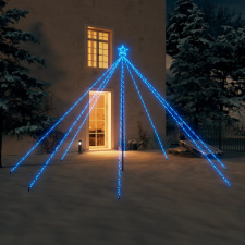 vidaXL Bel- és kültéri kék karácsonyi favilágítás 576 LED-del 3,6 m műfenyő
