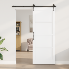vidaXL Belső Ajtó "ORKDAL" Fehér 83x211x4 cm Tömörfa Fenyő nyílászáró