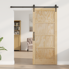 vidaXL Beltéri Ajtó "ORKDAL" 86x198.5x4 cm Szilárd Fa Fenyő nyílászáró
