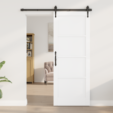 vidaXL Beltéri Ajtó 'ORKDAL'Fehér 78x202x4 cm Masszív Fenyő nyílászáró