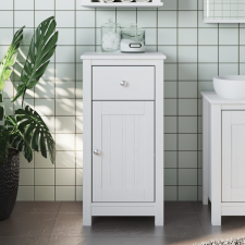 vidaXL BERG fehér tömör fenyőfa fürdőszobaszekrény 40 x 34 x 80 cm fürdőszoba bútor