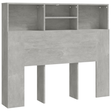 vidaXL betonszürke áthidaló szekrény 120 x 19 x 103,5 cm (811857) ágy és ágykellék