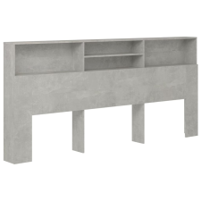 vidaXL betonszürke áthidaló szekrény 220 x 19 x 103,5 cm (811902) ágy és ágykellék