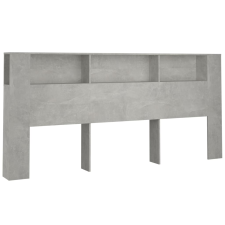 vidaXL betonszürke áthidaló szekrény 220x18,5x104,5 cm (811965) ágy és ágykellék