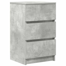 vidaXL betonszürke éjjeliszekrény 3 fiókos 39x35x65 cm (861343) bútor