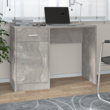 vidaXL betonszürke faanyag fiókos/rekeszes íróasztal 100x40x73 cm íróasztal