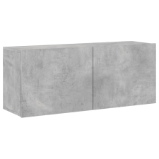 vidaXL betonszürke falra szerelhető TV-szekrény 100 x 30 x 41 cm (836969) bútor