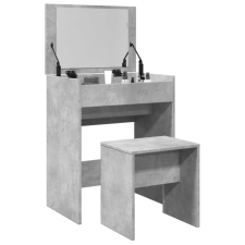 vidaXL betonszürke fésülködőasztal és ülőke 60 x 40 x 113,5 cm bútor