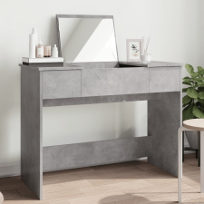 vidaXL Betonszürke fésülködőasztal tükörrel 100x45x76 cm bútor