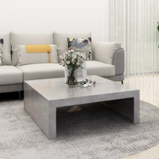 vidaXL betonszürke forgácslap dohányzóasztal 100 x 100 x 35 cm bútor