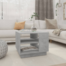 vidaXL betonszürke forgácslap dohányzóasztal 55 x 55 x 43 cm bútor