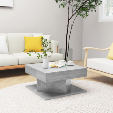 vidaXL betonszürke forgácslap dohányzóasztal 57 x 57 x 30 cm bútor