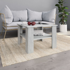 vidaXL betonszürke forgácslap dohányzóasztal 60 x 60 x 42 cm bútor