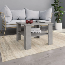 vidaXL betonszürke forgácslap dohányzóasztal 60 x 60 x 42 cm bútor