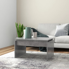 vidaXL betonszürke forgácslap dohányzóasztal 68 x 50 x 38 cm bútor