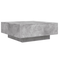 vidaXL betonszürke forgácslap dohányzóasztal 80 x 80 x 31 cm (836584) bútor