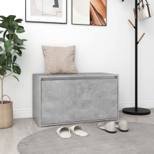 vidaXL betonszürke forgácslap előszobapad 80 x 40 x 45 cm bútor