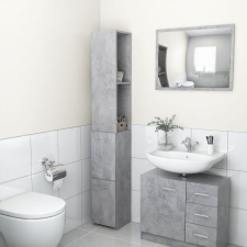 vidaXL betonszürke forgácslap fürdőszobaszekrény 25x25x170 cm fürdőszoba bútor