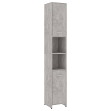 vidaXL betonszürke forgácslap fürdőszobaszekrény 30 x 30 x 183,5 cm (802601) fürdőszoba bútor