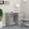 vidaXL Betonszürke forgácslap íróasztal 90 x 45 x 76 cm