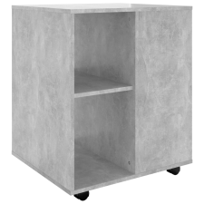 vidaXL betonszürke forgácslap kerekes szekrény 60 x 53 x 72 cm (808462) bútor