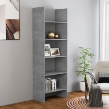vidaXL betonszürke forgácslap könyvszekrény 60 x 35 x 180 cm bútor