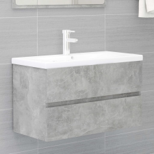 vidaXL betonszürke forgácslap mosdószekrény 80 x 38,5 x 45 cm fürdőszoba bútor