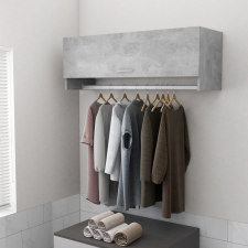 vidaXL betonszürke forgácslap ruhásszekrény 100 x 32,5 x 35 cm bútor