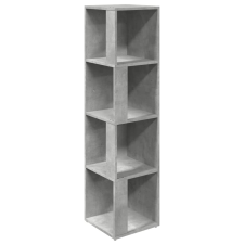 vidaXL betonszürke forgácslap sarokszekrény 33 x 33 x 132 cm bútor
