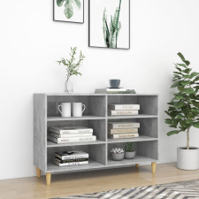 vidaXL betonszürke forgácslap tálalószekrény 103,5 x 35 x 70 cm bútor