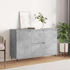 vidaXL betonszürke forgácslap tálalószekrény 104 x 35 x 70 cm bútor
