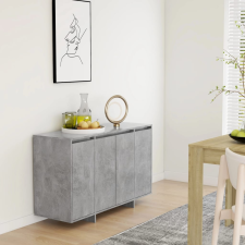 vidaXL betonszürke forgácslap tálalószekrény 120 x 41 x 75 cm bútor
