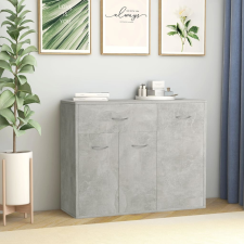 vidaXL betonszürke forgácslap tálalószekrény 88 x 30 x 70 cm bútor