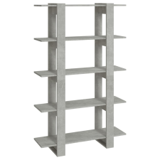 vidaXL betonszürke könyvszekrény/térelválasztó 100 x 30 x 160 cm (811533) bútor