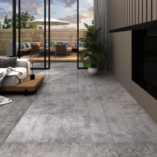 vidaXL betonszürke öntapadó 2 mm-es PVC padlóburkoló lapok 5,21m² dekorburkolat