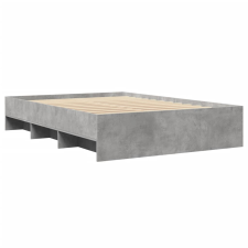 vidaXL betonszürke szerelt fa ágykeret 140 x 200 cm (3295656) ágy és ágykellék
