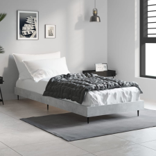 vidaXL betonszürke szerelt fa ágykeret 75 x 190 cm ágy és ágykellék