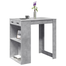 vidaXL betonszürke szerelt fa bárasztal 102 x 70 x 103,5 cm bútor