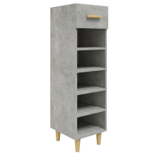 vidaXL betonszürke szerelt fa cipősszekrény 30 x 35 x 105 cm (812802) bútor