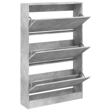 vidaXL betonszürke szerelt fa cipősszekrény 80 x 21 x 125,5 cm (839927) bútor