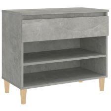 vidaXL betonszürke szerelt fa cipőszekrény 70x36x60 cm (819760) bútor