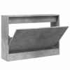 vidaXL betonszürke szerelt fa cipőszekrény 80 x 21 x 57 cm (839913)
